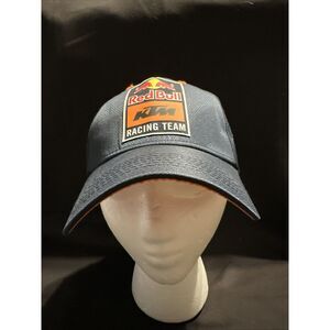 Red Bull KTM Racing Team Adjustable Strapback Hat Navy Blue &‎ Orange